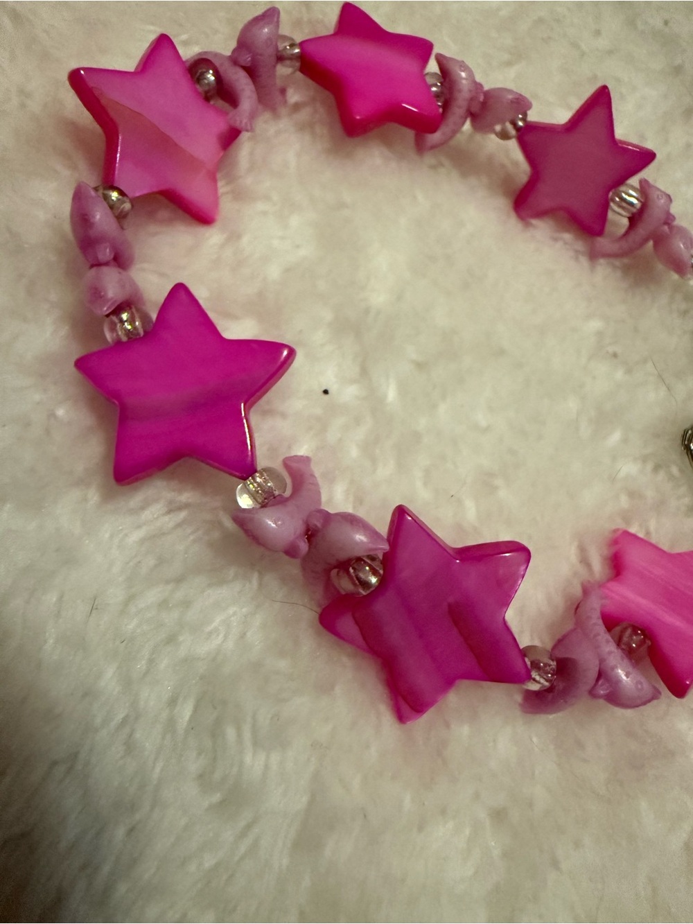 Source Unknown Pink Star Bead Bracelet - Picture 4 of 4